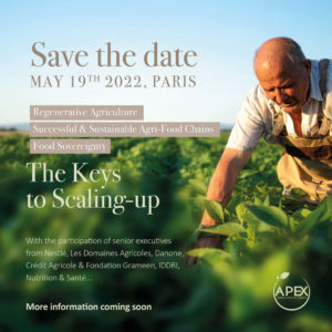 Invitation évènement Apexagri du 19 mai sur le développement de filières agricoles et l'agriculture régénératrice
